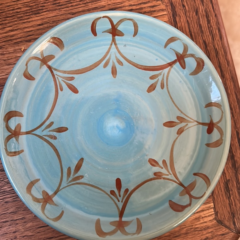 Gail Pittman hand painted plate pattern Sky
